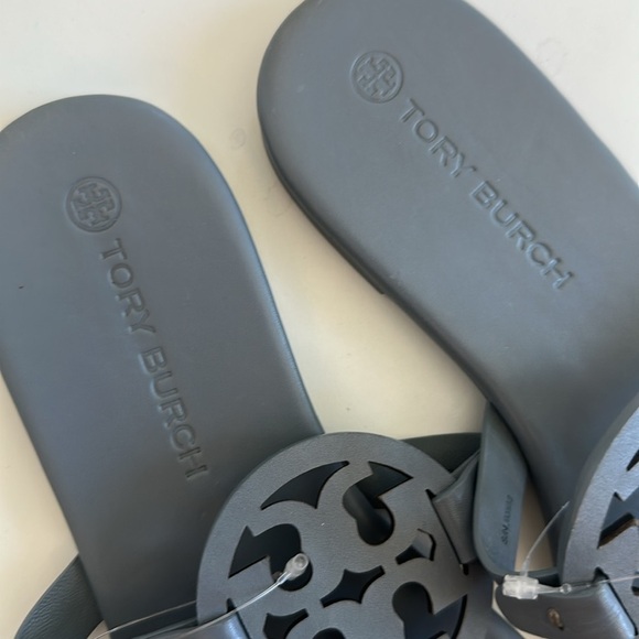 Tory Burch Miller Soft Women's Leather Memory Foam Slide Thong Sandals 10 - Picture 7 of 8